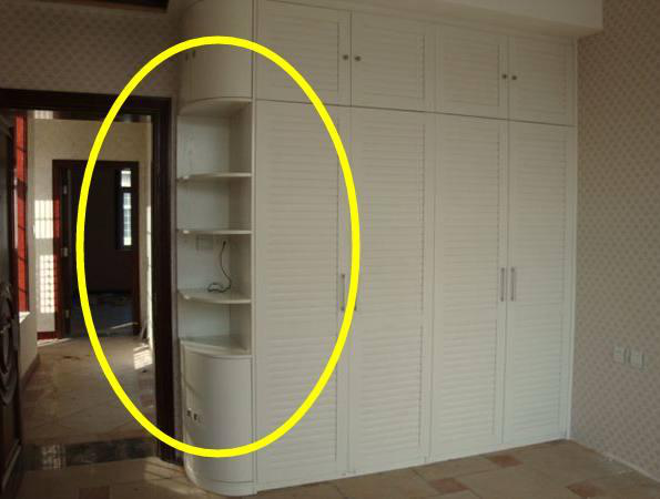 |衣柜千万别做这种半圆角！用过的人都知道，实在太不方便了！