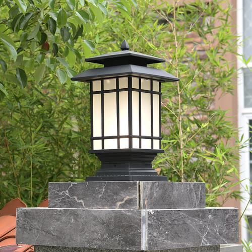 |新中式庭院景观中的灯具应用