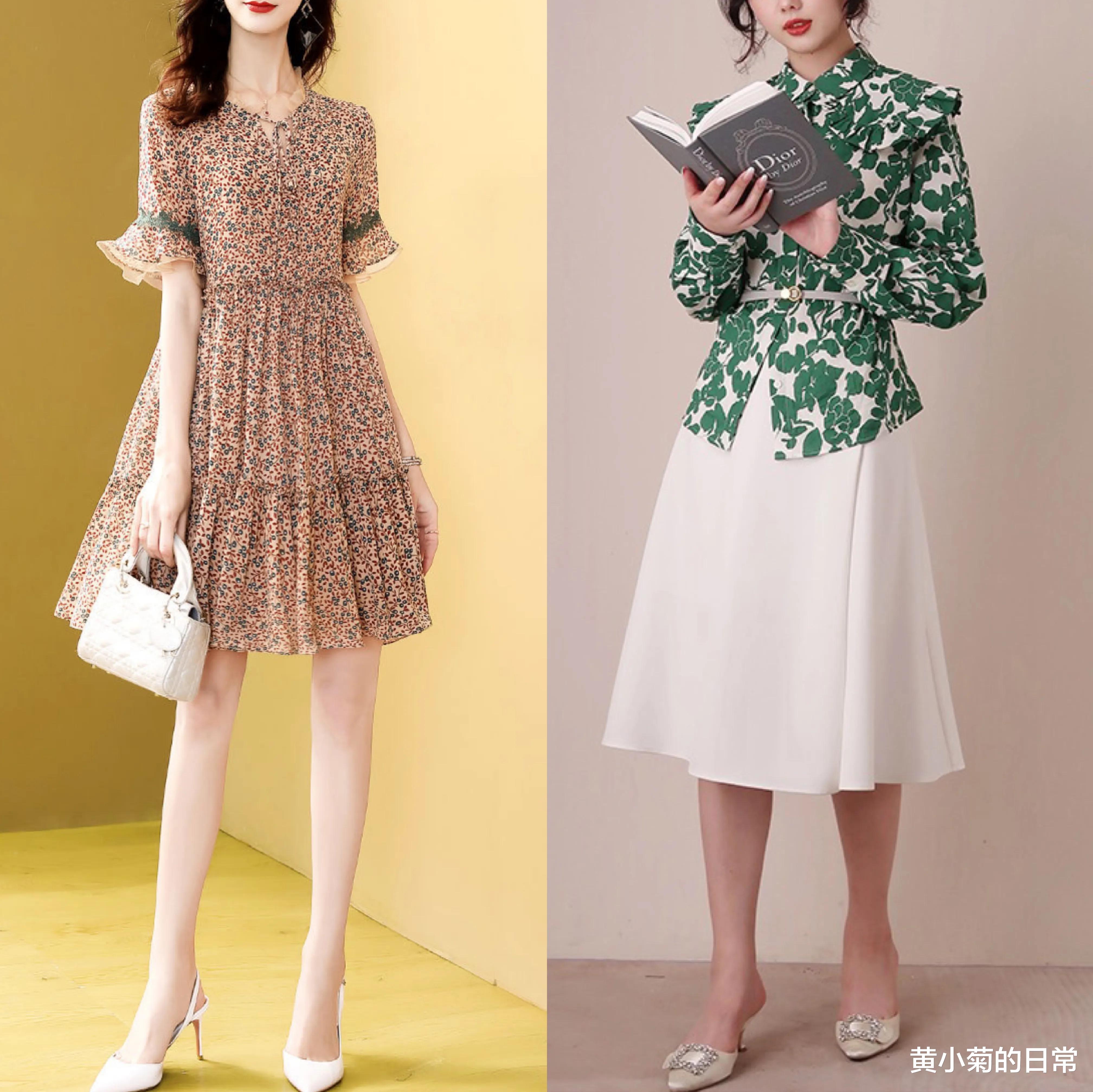 黄小菊的日常|70女人真会打扮,连衣裙这样穿“扬长避短”,穿出20几岁感觉
