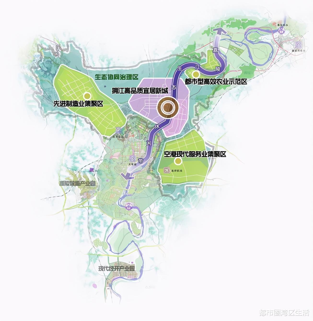 都市圈湾区生活 南充临江新区：2021年开建空港新城、临江大道！建好大学城