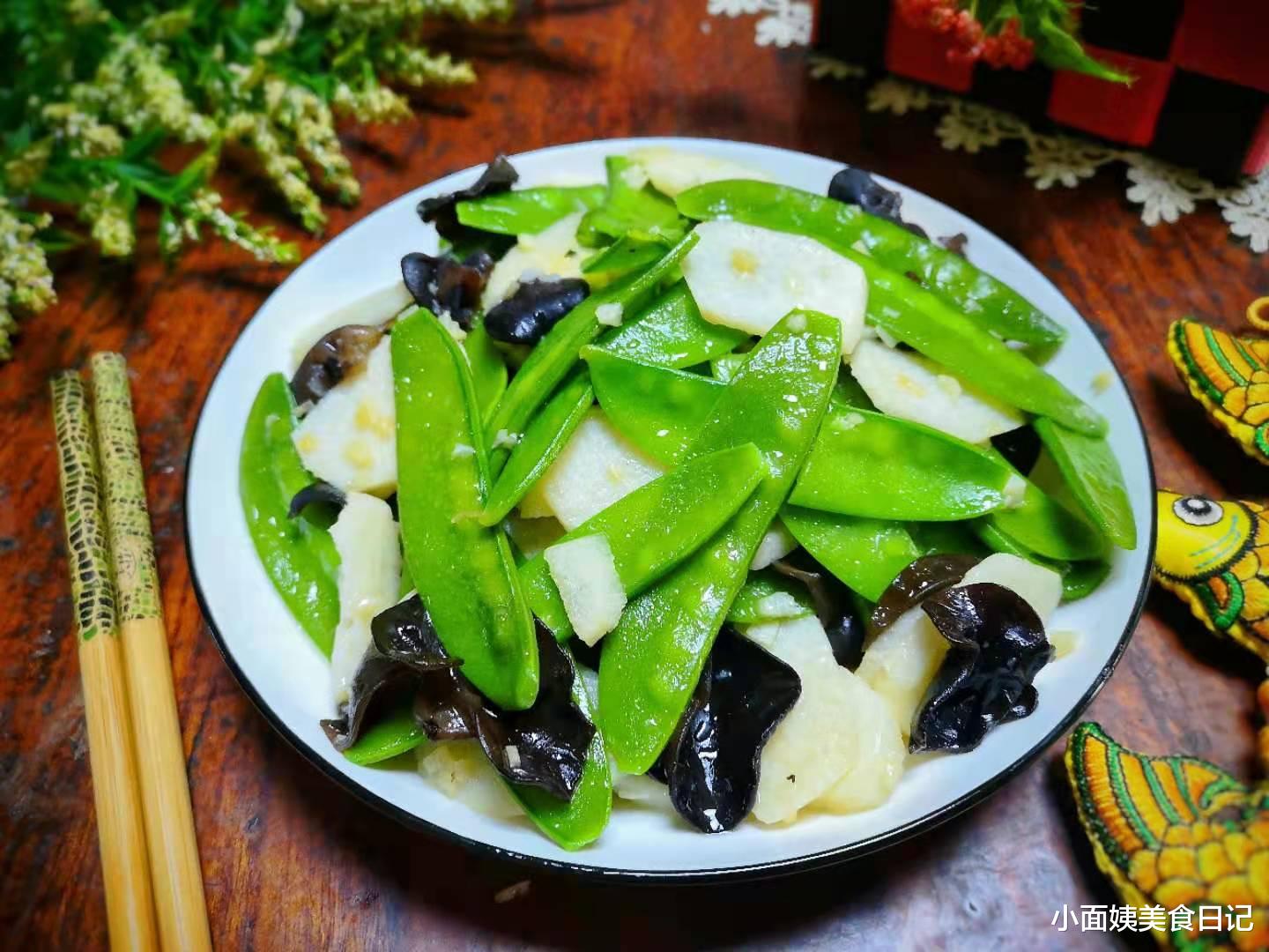 荷兰豆|春天，4块钱一斤的菜别忘吃，脆甜爽口营养高，低脂美味助减肥！