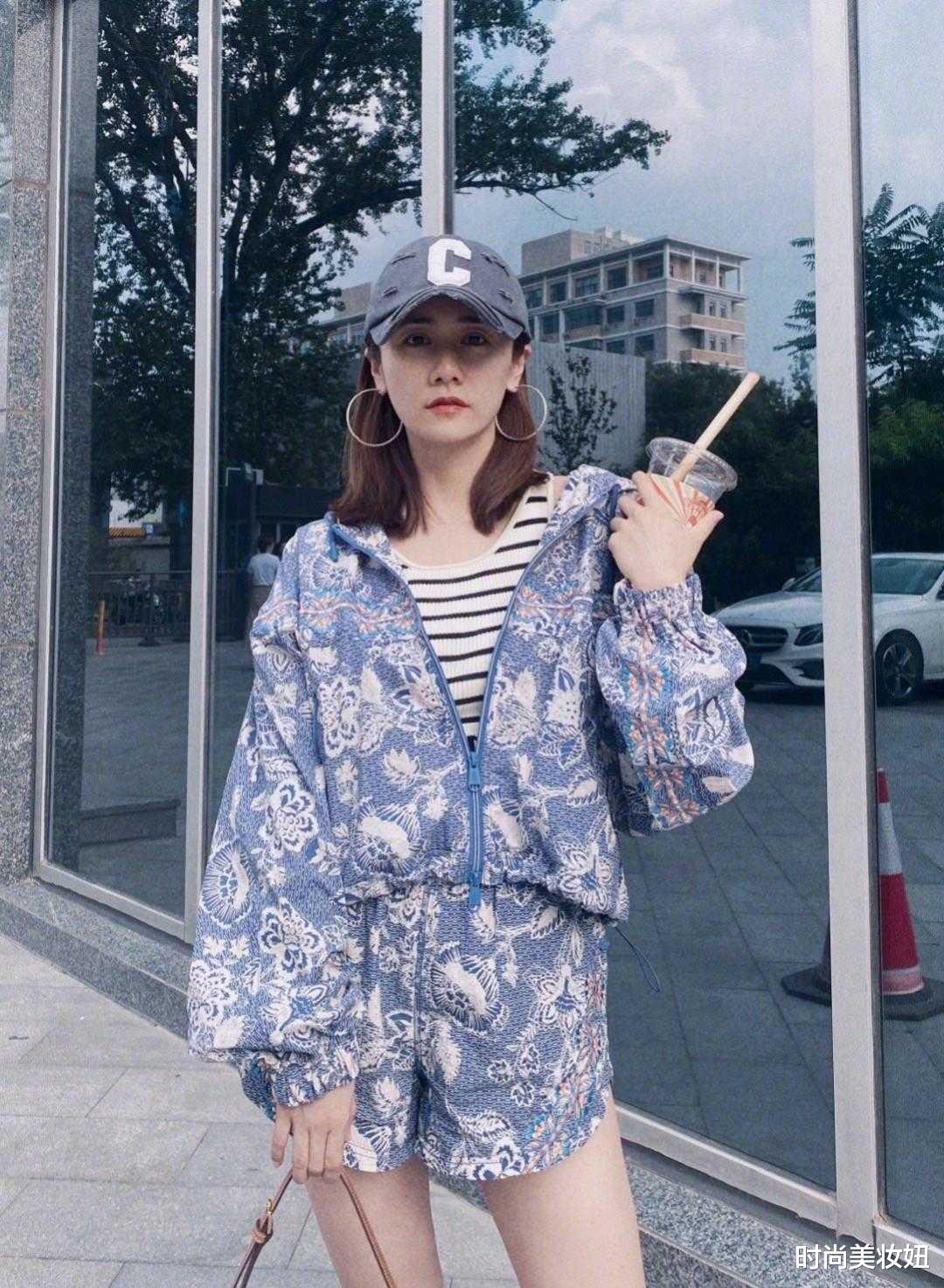 时尚美妆妞|刘芸瘦“8斤”完美逆袭,穿印花运动套装真洋气,甜美不输00后