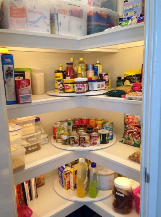 别再费劲打很多柜子了，把收纳做成\转\的，储物量可翻一番！