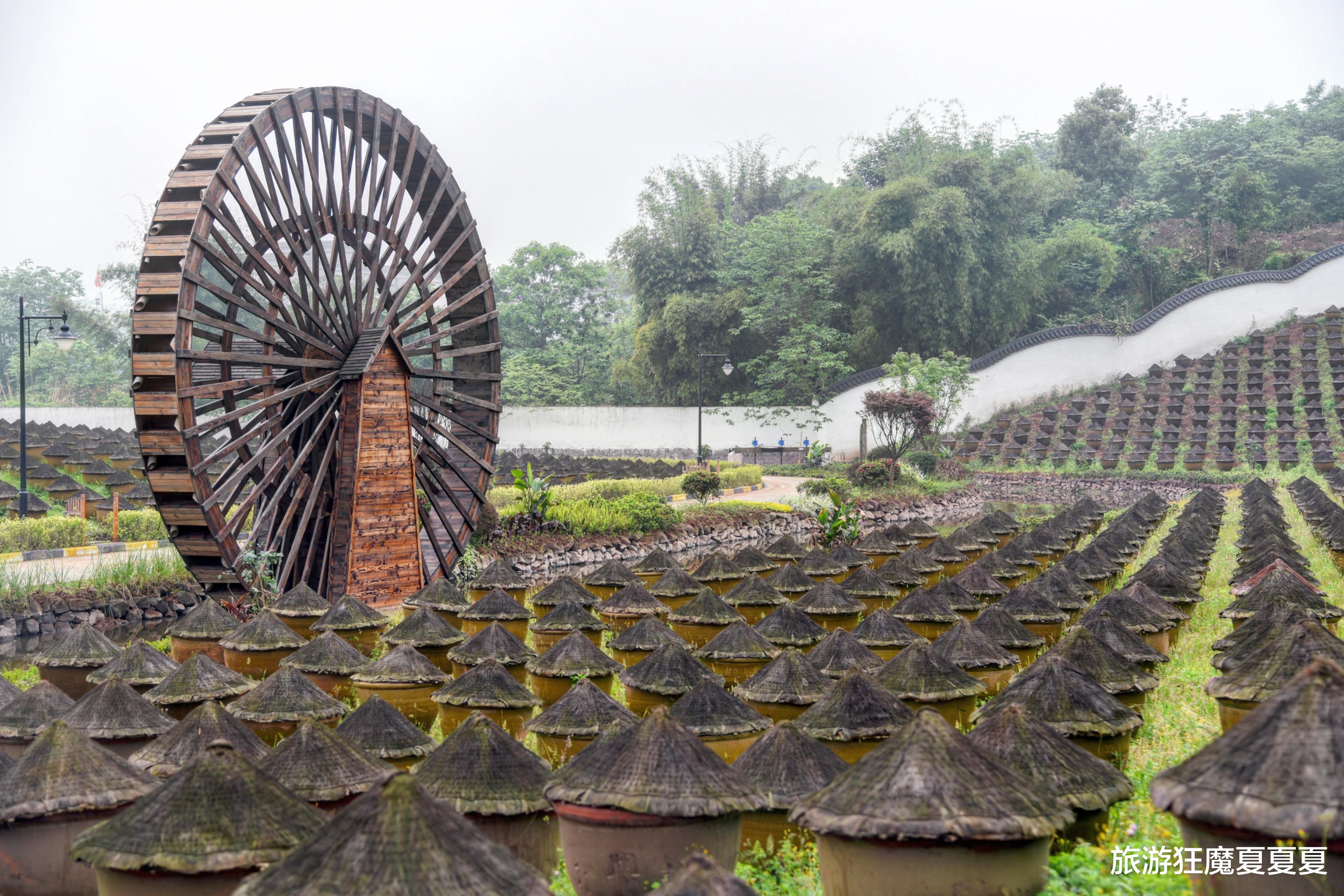 旅游狂魔夏夏夏 四川合江的非遗酱油，发酵缸都是用卫星定位摆放，已连续生产百年