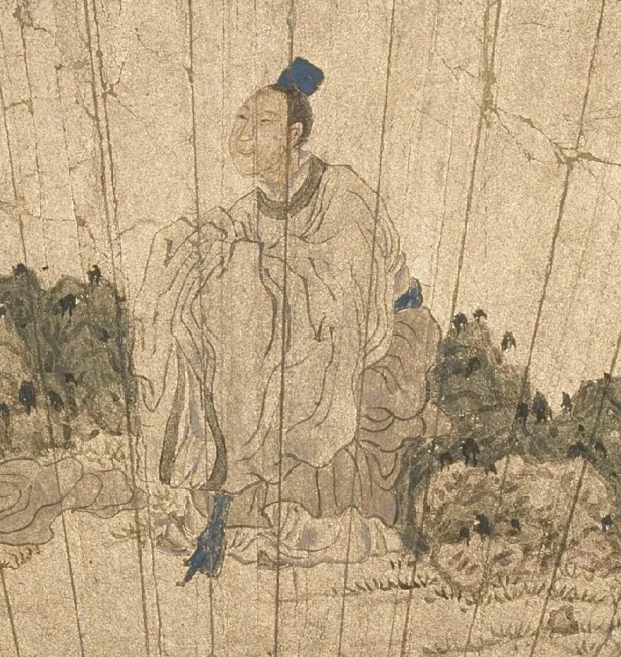 清泉永长流 雅韵网---明代崔子忠《问道图》扇面欣赏