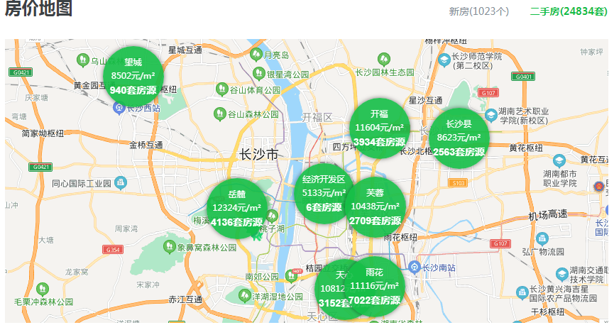 浏览人生 长沙——房价“洼地”,21年4月二手房10718 元/m2 环比 ↑0.28%!