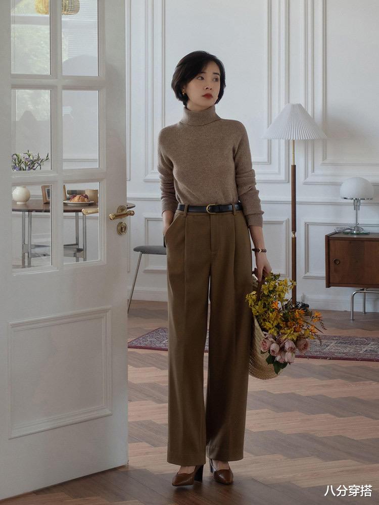 八分穿搭 冬季还得穿“羊毛衫”，女人会打扮更优雅，这些搭配才叫高级优雅