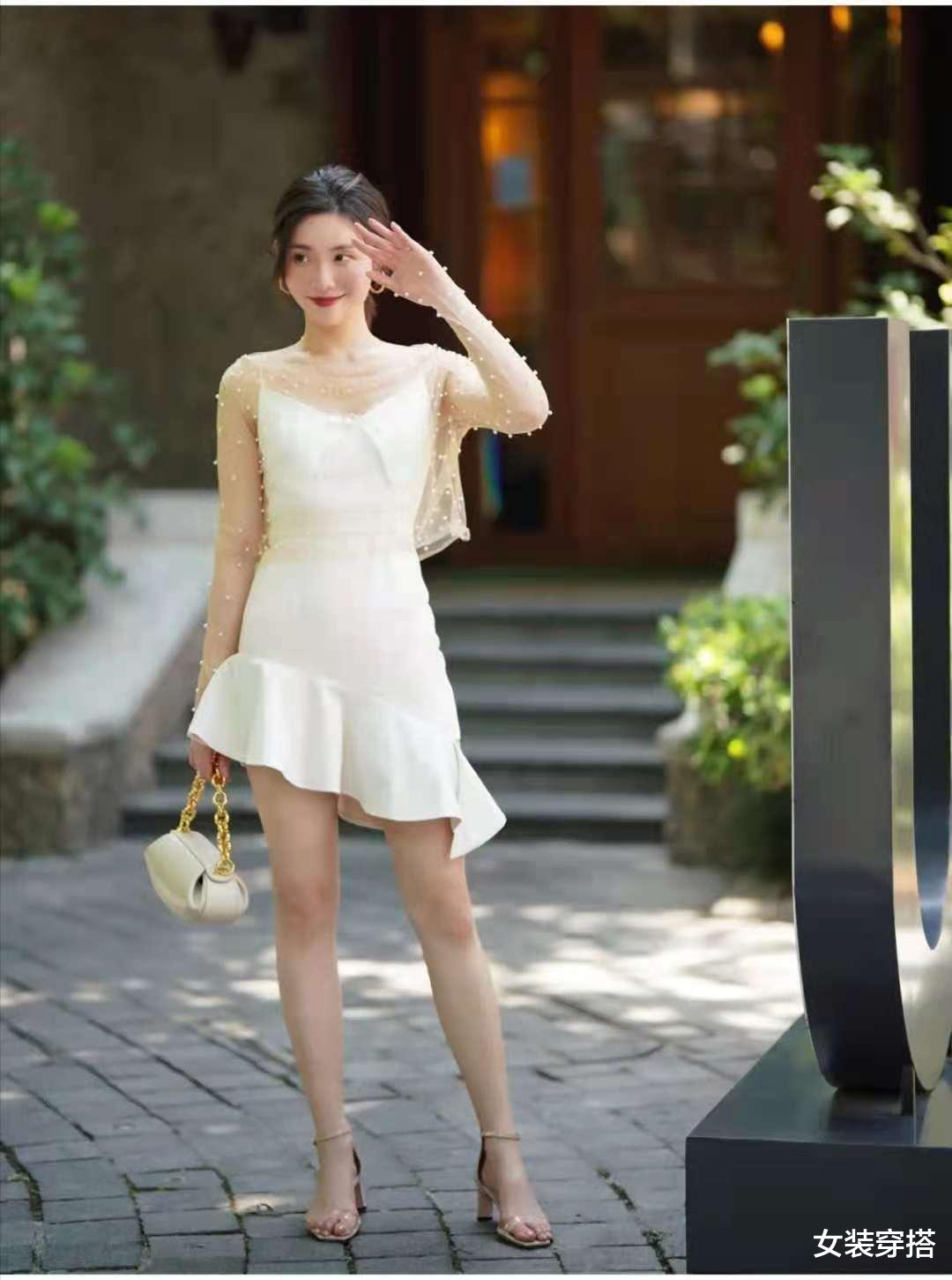 女装穿搭|白色连衣裙搭配什么鞋子好看