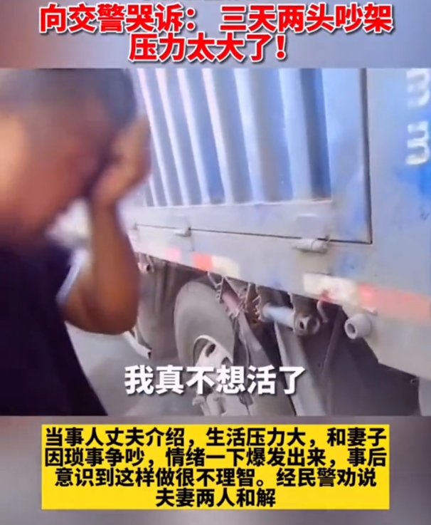 浙江一货车司机,将妻儿扔高速服务区:不想活了,两天吵一次架