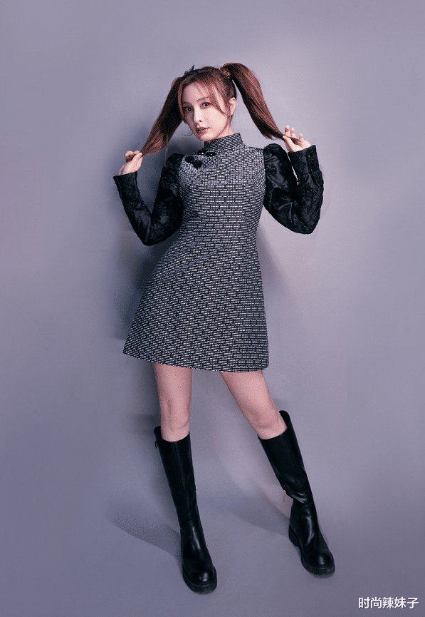 穿衣搭配|终于相信吴昕减肥成功！穿这么勒的靴子还填不满，配旗袍太有女人味