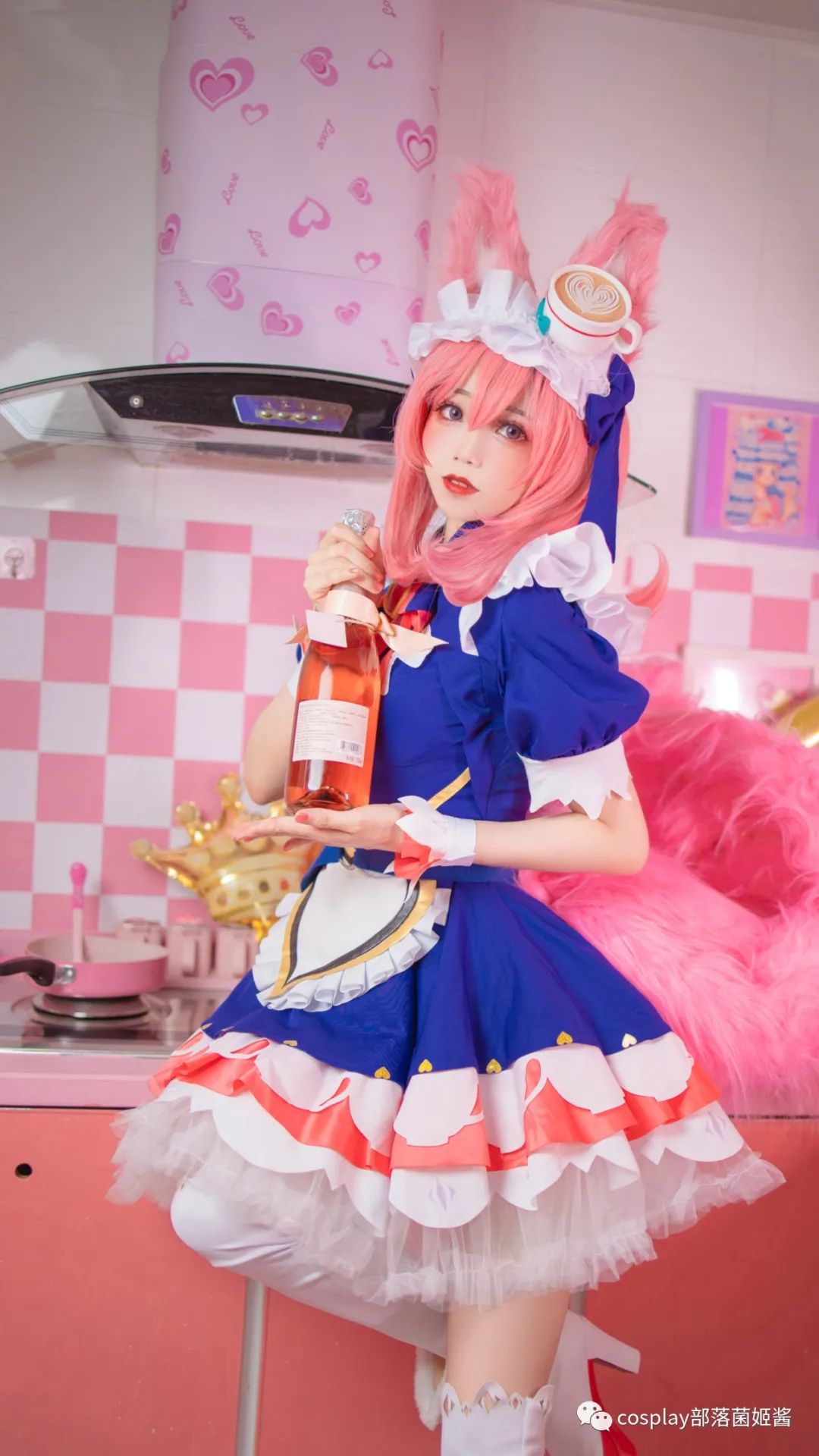 妲己|cos：王者荣耀妲己女仆咖啡@岑伊