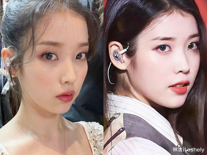 iu|韩国女星也在用换眉形来提升颜值？IU断眉飒气，秀智弯眉修饰脸型