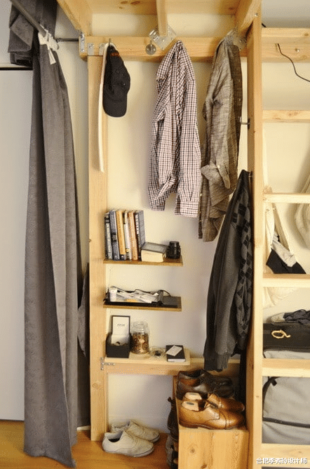 合肥李秀玲设计师|卧室不足5㎡大，抬高1米7打造loft结构床，半空中睡觉下面能储物