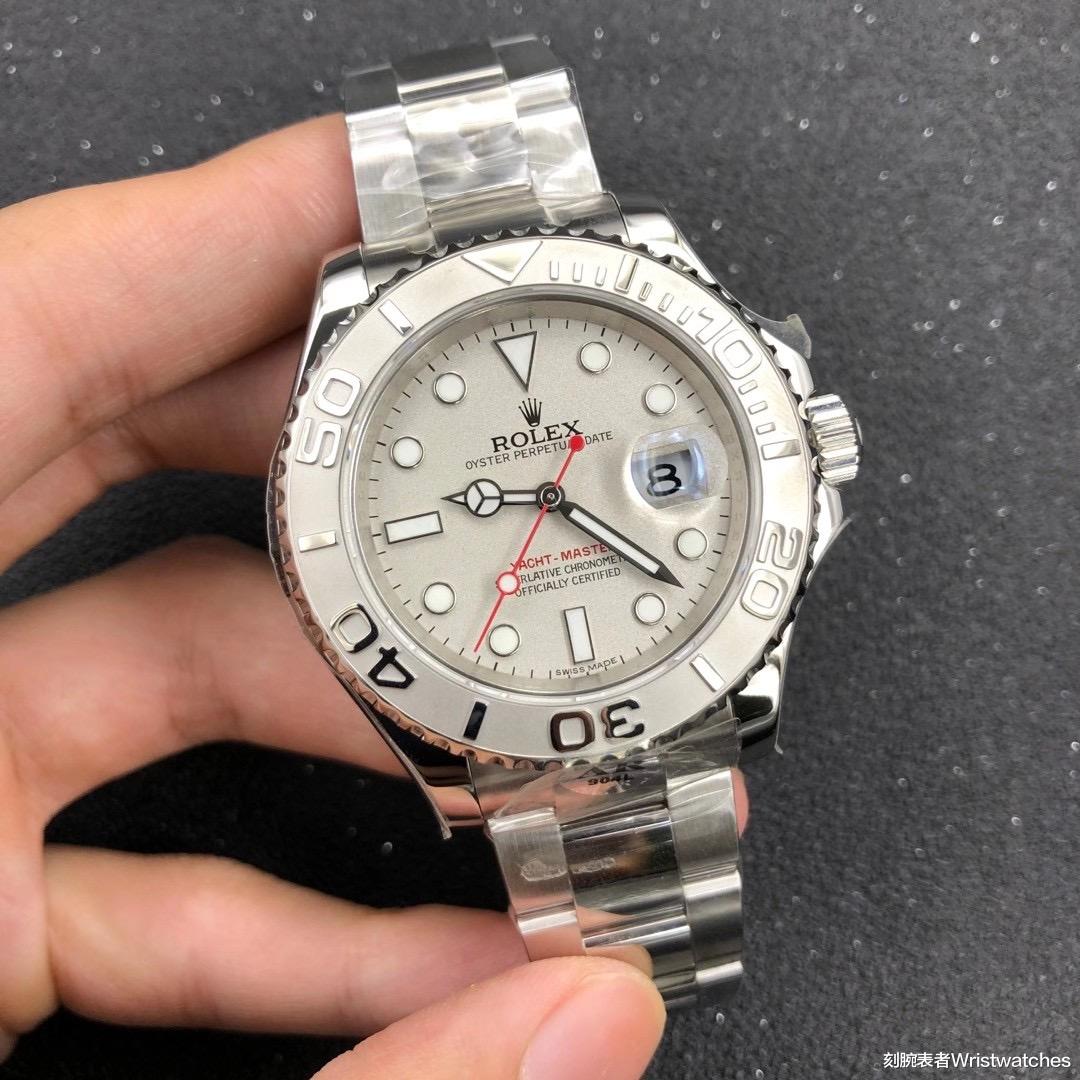 刻腕表者Wristwatches|AR厂劳力士灰盘蓝针游艇复刻表细节工艺怎么样？