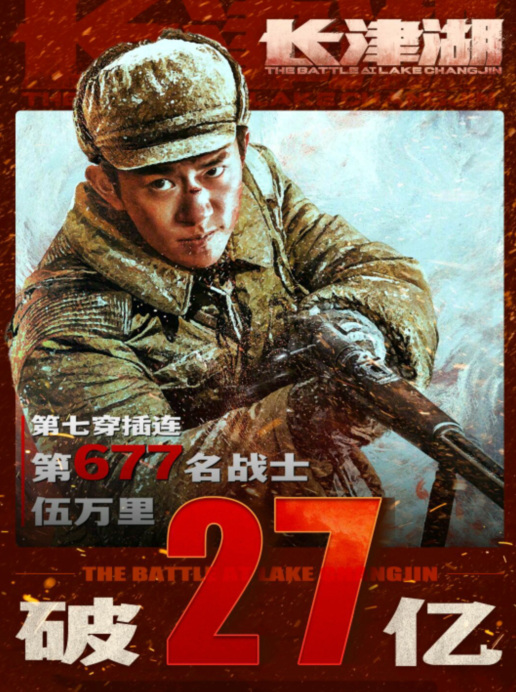 长津湖|《长津湖》每小时1800万票房，助李晨成百亿影人，3位导演破纪录