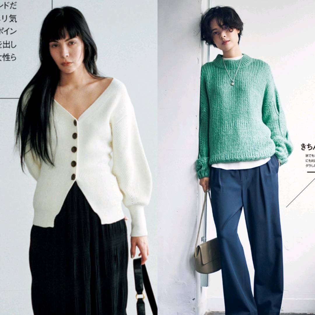 静静时尚达人|50+女性秋天穿“针织衫”！这3个搭配小tips，让造型脱胎换骨