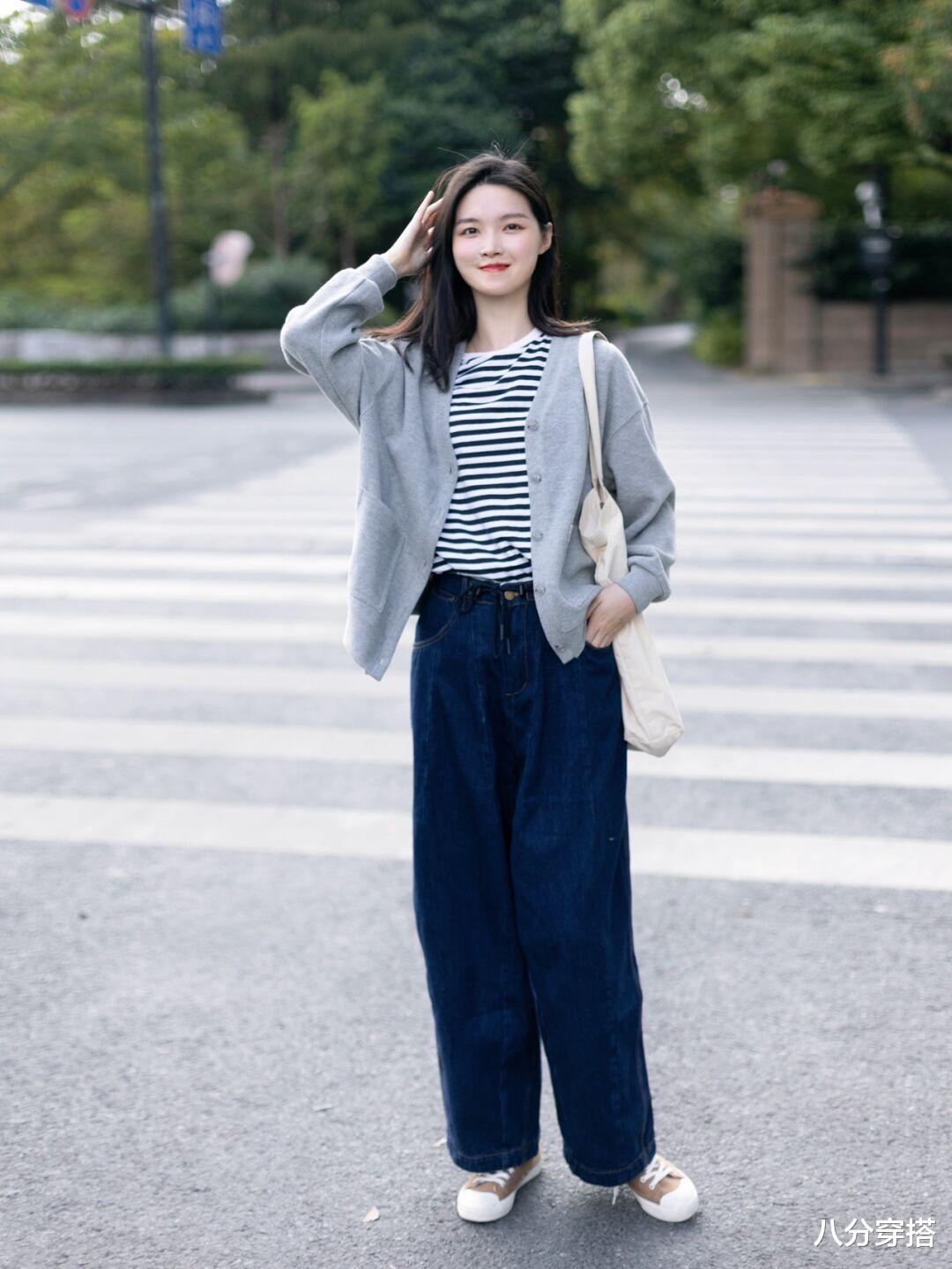 八分穿搭 秋冬,“针织衫”的高级穿法是这样的,搭配灯芯绒长裤时髦复古