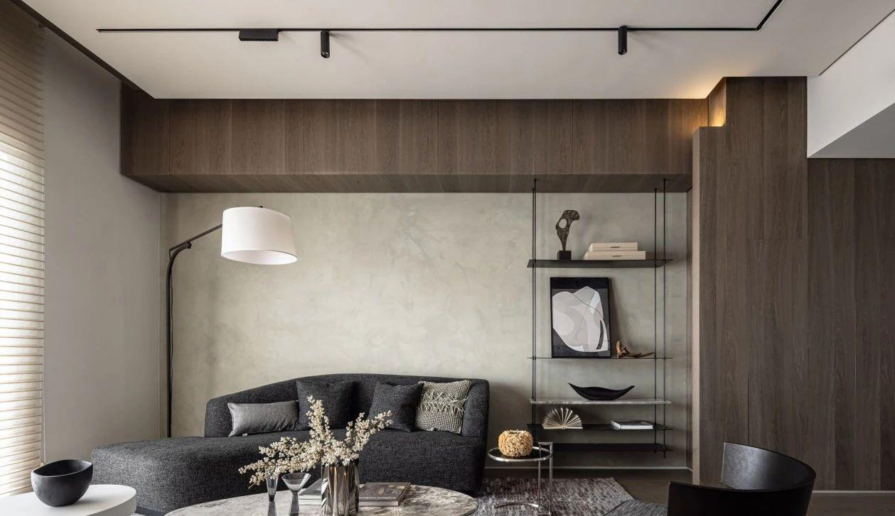 设计师|大学老师的105㎡新家，光是一个客厅就迷住了我，这才叫高级感