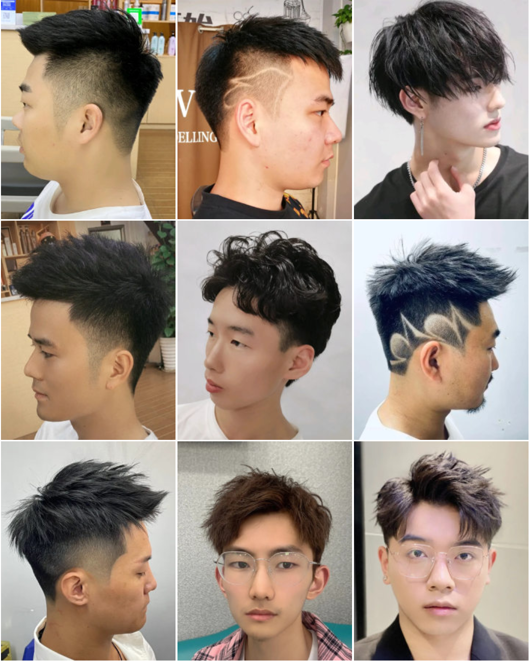 镜子发型|男士发型别再迷茫了，100多款流行发型来了，喜欢就挑一款吧