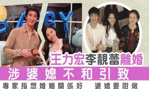 王力宏|王力宏承认和老婆李靓蕾离婚 网友爆料出轨by2妹妹被骂很渣