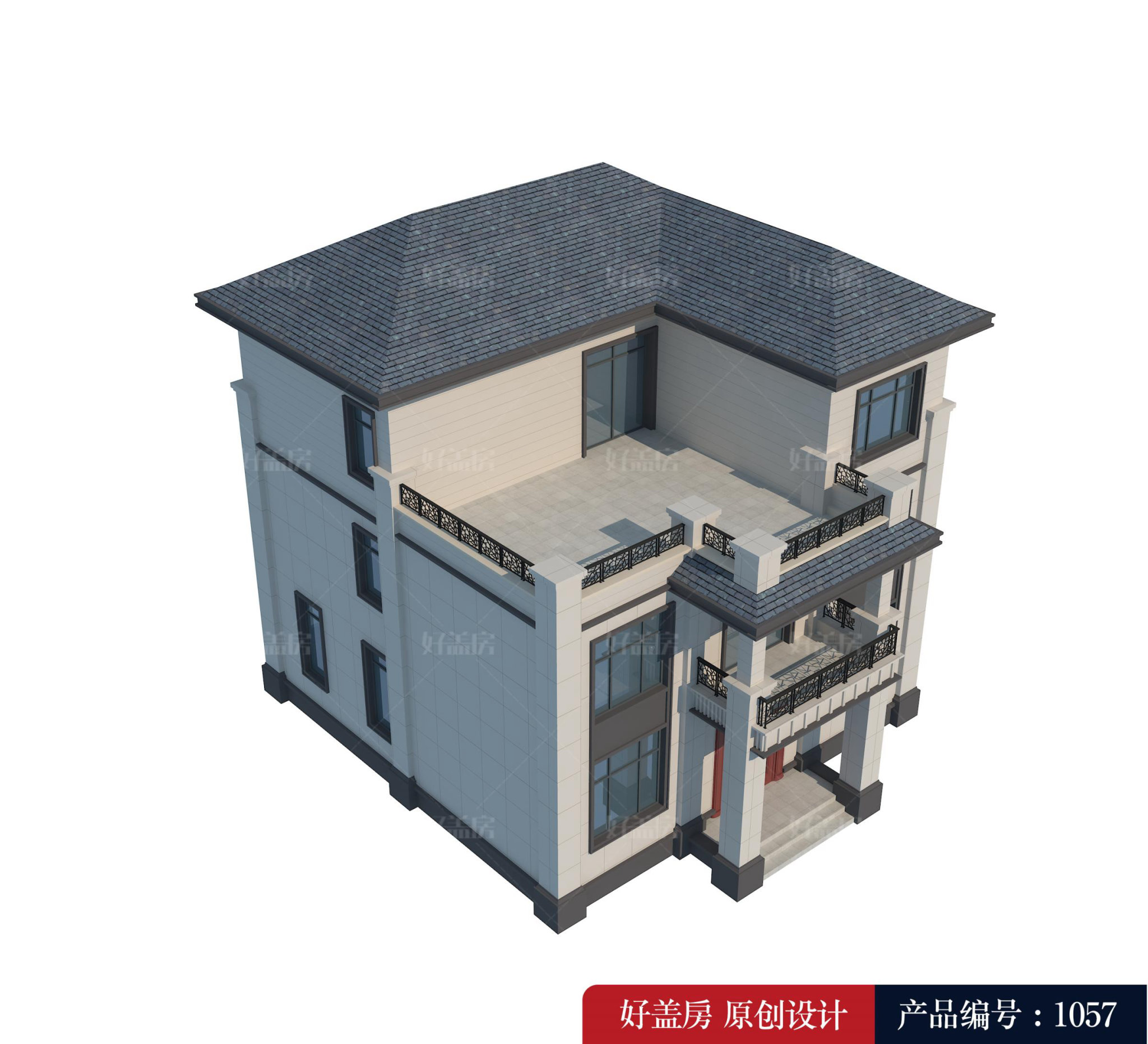 |农村建普通三层三间楼房