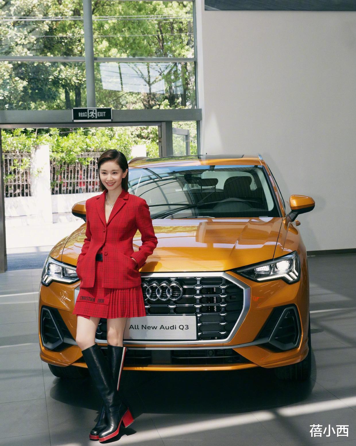 短裙|王子文腰臀比不算厉害，但穿连衣短裙，秀出筷子腿比例很出众