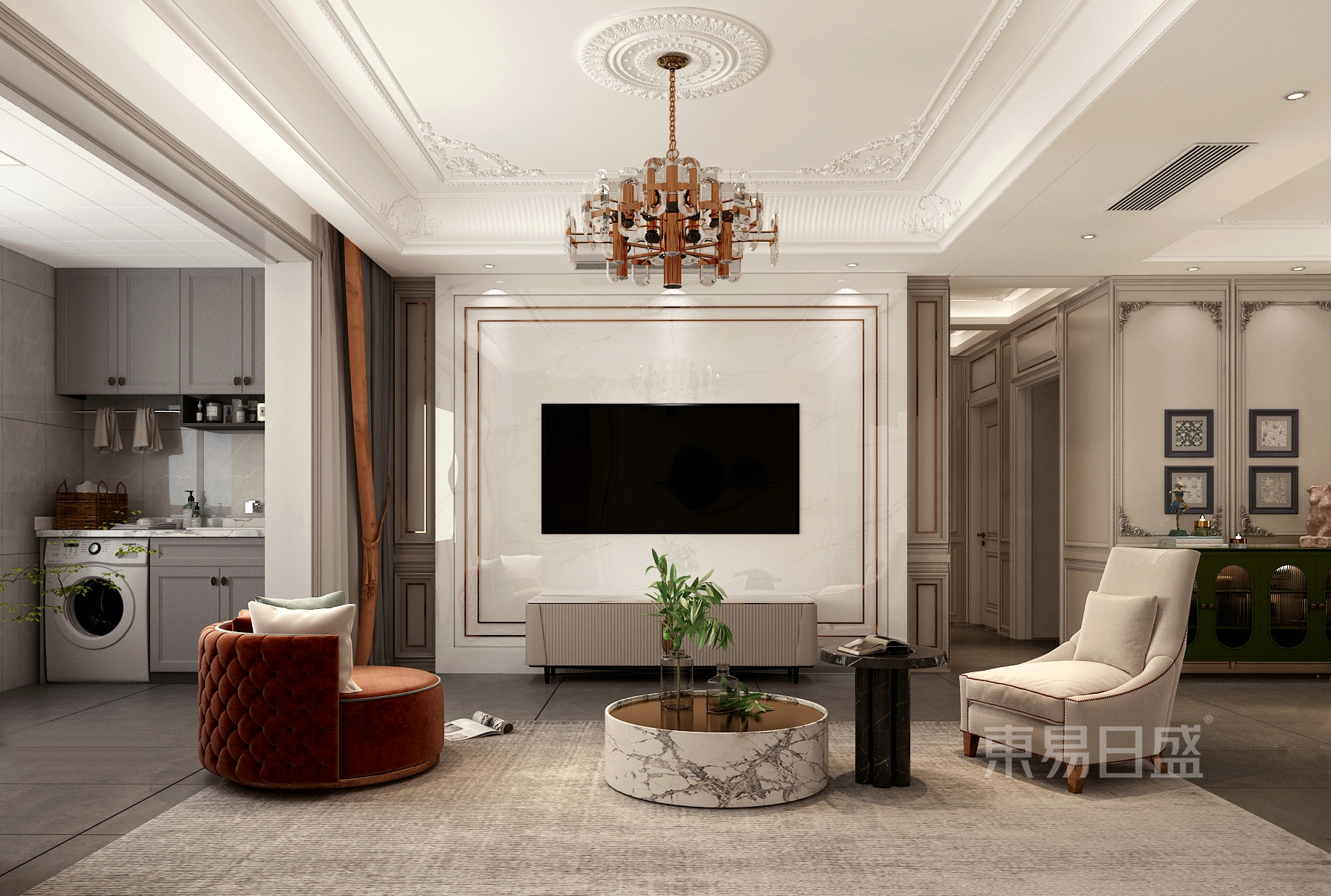 137m2欧式风格，精致典雅，是理想中家的样子