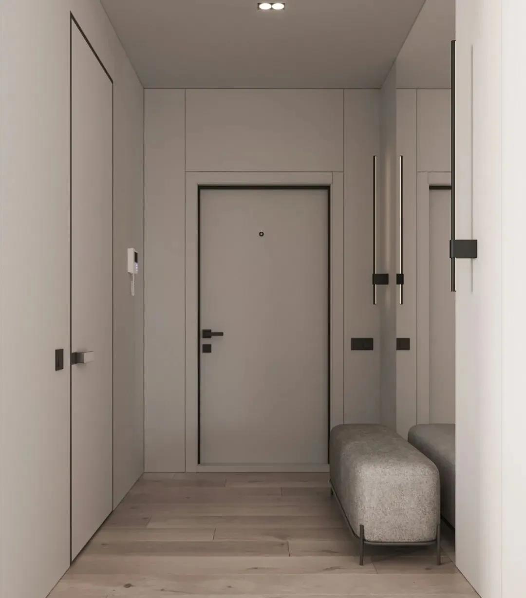 入户门两边都是墙，并且都不能拆，该怎样做鞋柜？