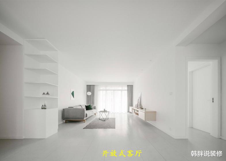 |纯白色+断舍离+无主灯，不做电视墙不装吊顶，打造出最美穷装效果