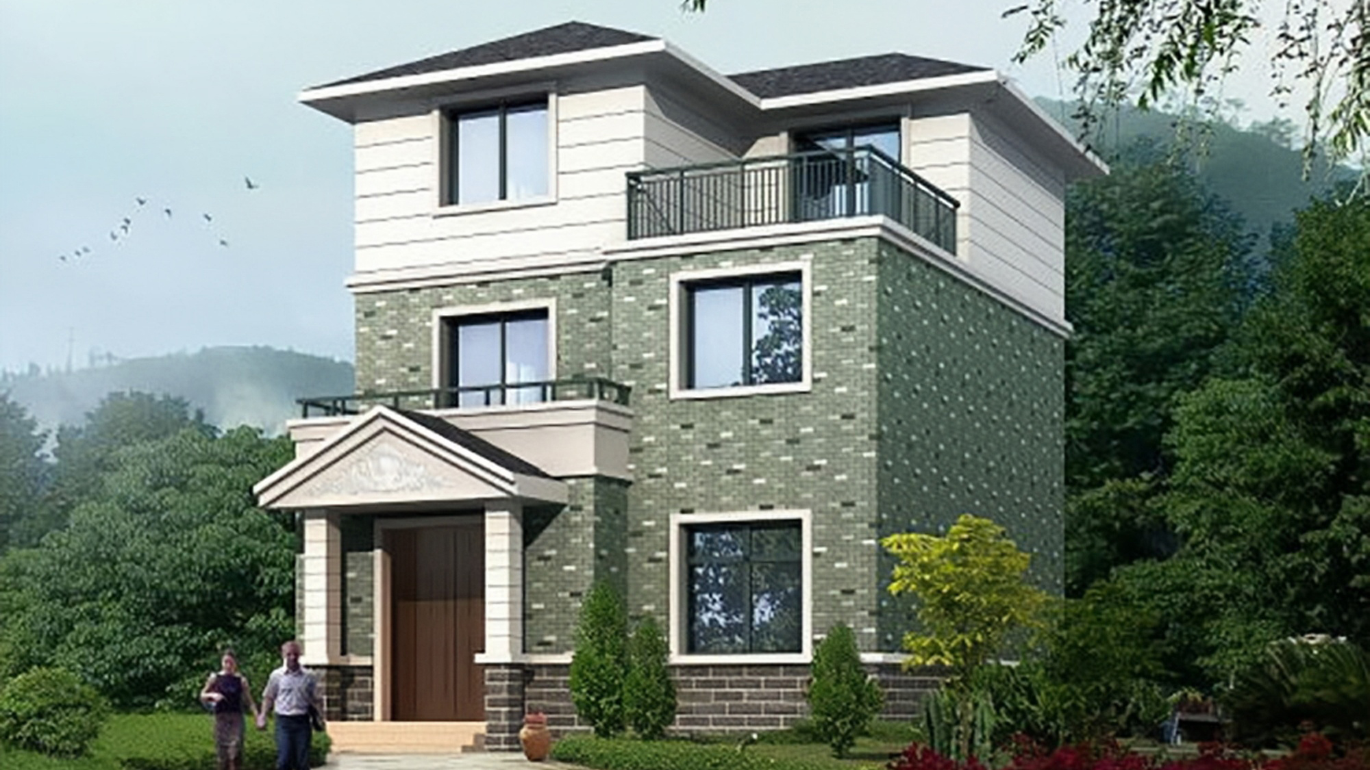 3款小户型农村三层自建房,20万起就可以建,你更喜欢哪一套?