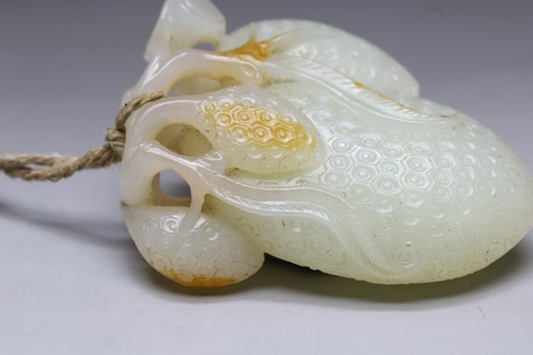 和田玉籽料|舊藏和田玉籽料“荔枝”