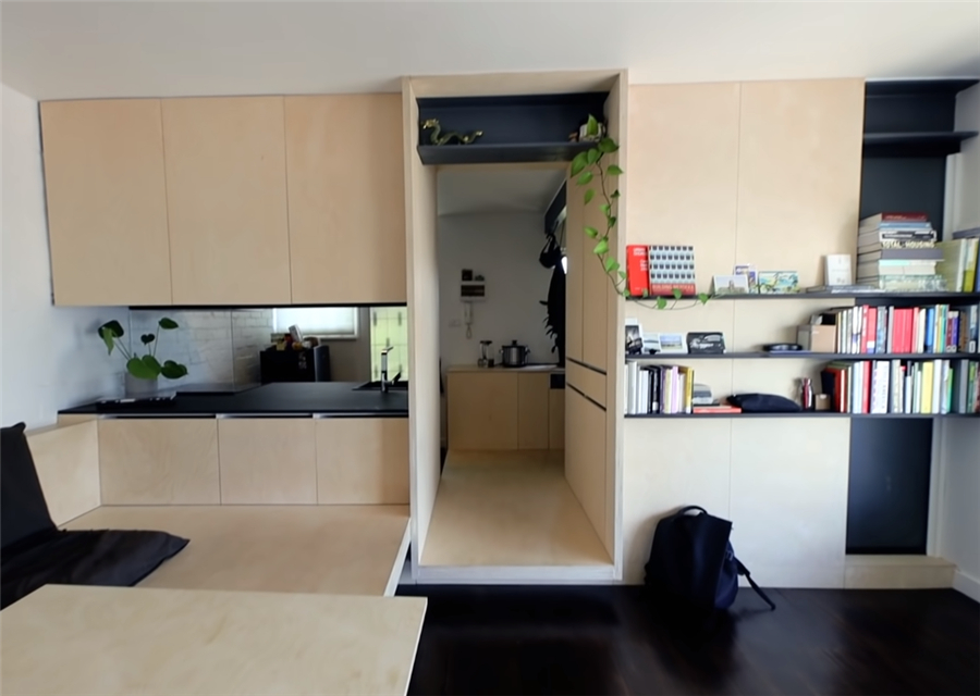 |男生独居28㎡迷你公寓，空间虽然不大，但颜值和功能真没得挑