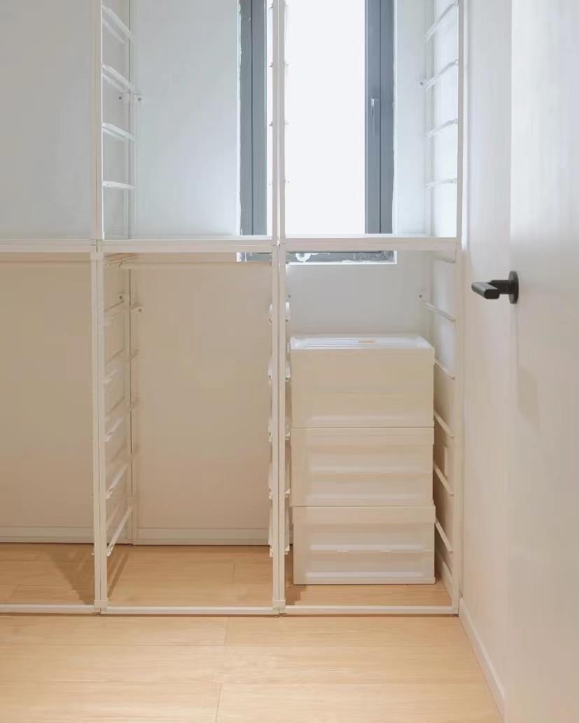 女主坚持两室改三室,1㎡变5㎡,还有衣帽间+超强收纳,太牛了