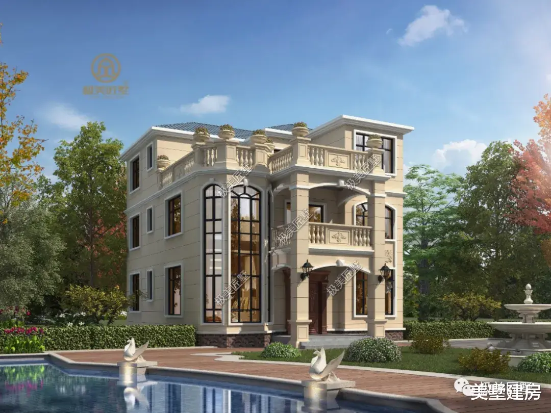 屋后有邻居，这样建如何，经典造型布局舒适大气！