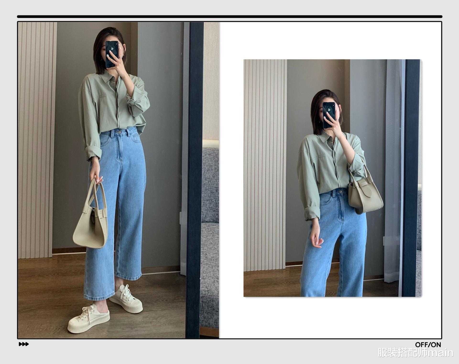 服装搭配师main|夏天穿牛仔裤太闷热?这里有3种“降温搭配”,清凉舒适还时髦