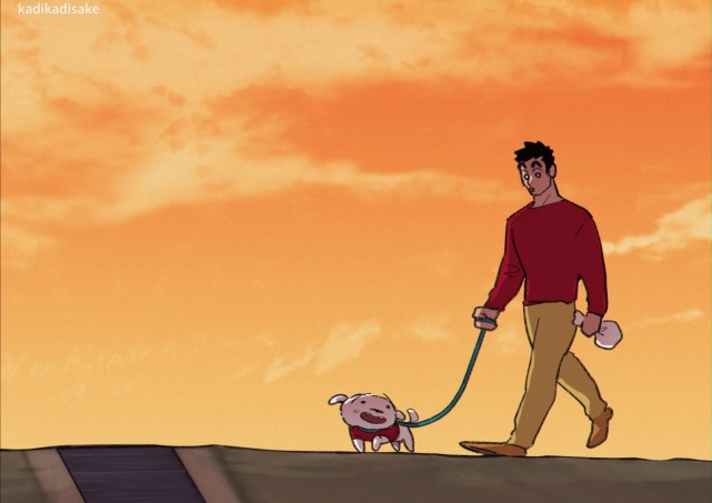 画师|画师自绘蜡笔小新成长图,不平凡的小新还是走上了广志的老路?