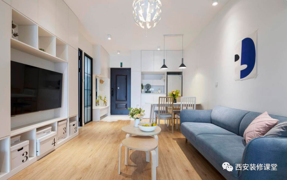 |90㎡不吊顶不要造型,小两口务实新家