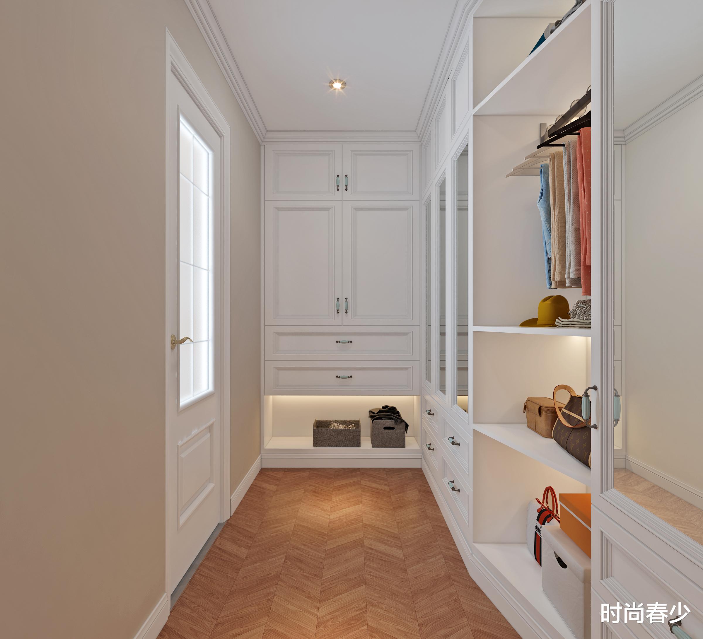 177m2美式轻奢,简约时髦的色调,又不失高雅范儿。