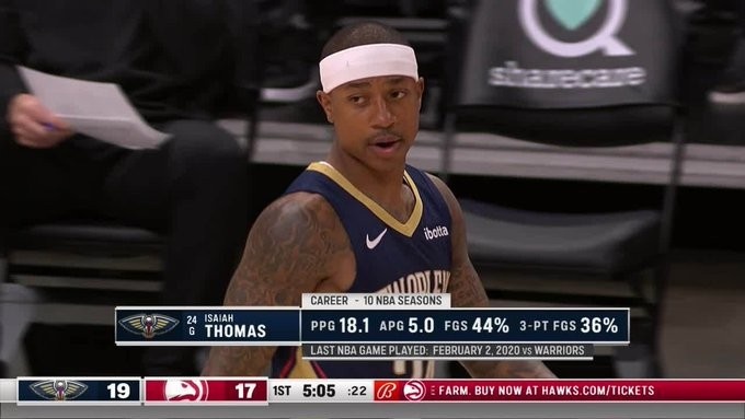 安东尼·戴维斯|13投4中，回不去了！小托马斯首秀输球，锡安34分无力回天