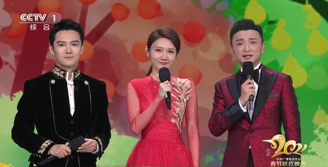王鹤润|央视主持人龙洋春晚出现“抢词”失误，笑容僵硬，尼格买提救场