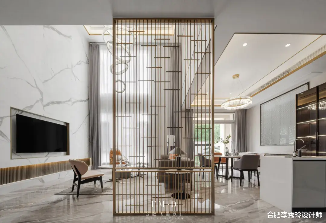 合肥李秀玲设计师|450㎡上下六层别墅，70万打造现代轻奢风，这是一个家的最高境界