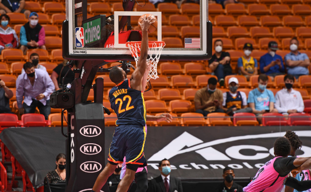 維金斯|狂轟75+29+15！三巨頭齊爆發(fā)，勇士居然輸了，奧迪首秀8中2