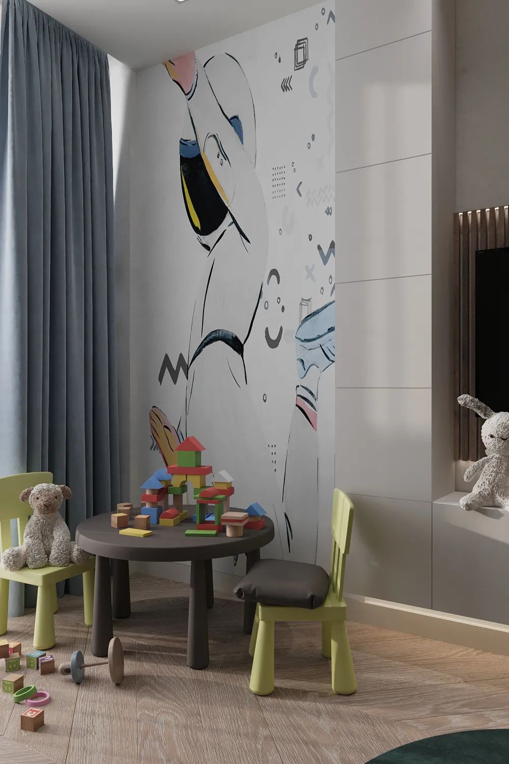 室内空间设计师：极简中性色，给人一种安静舒适的感觉！