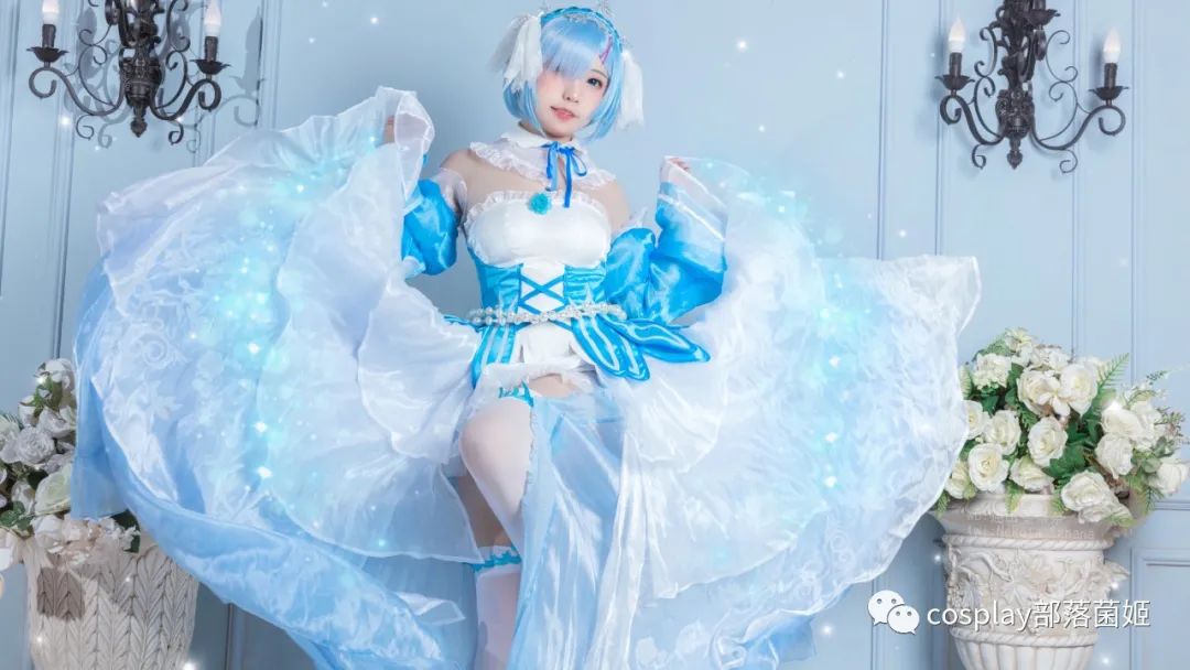 索隆|cos：蕾姆水晶礼服cos正片@貓田聖奈奈，昴是很有勇气的人