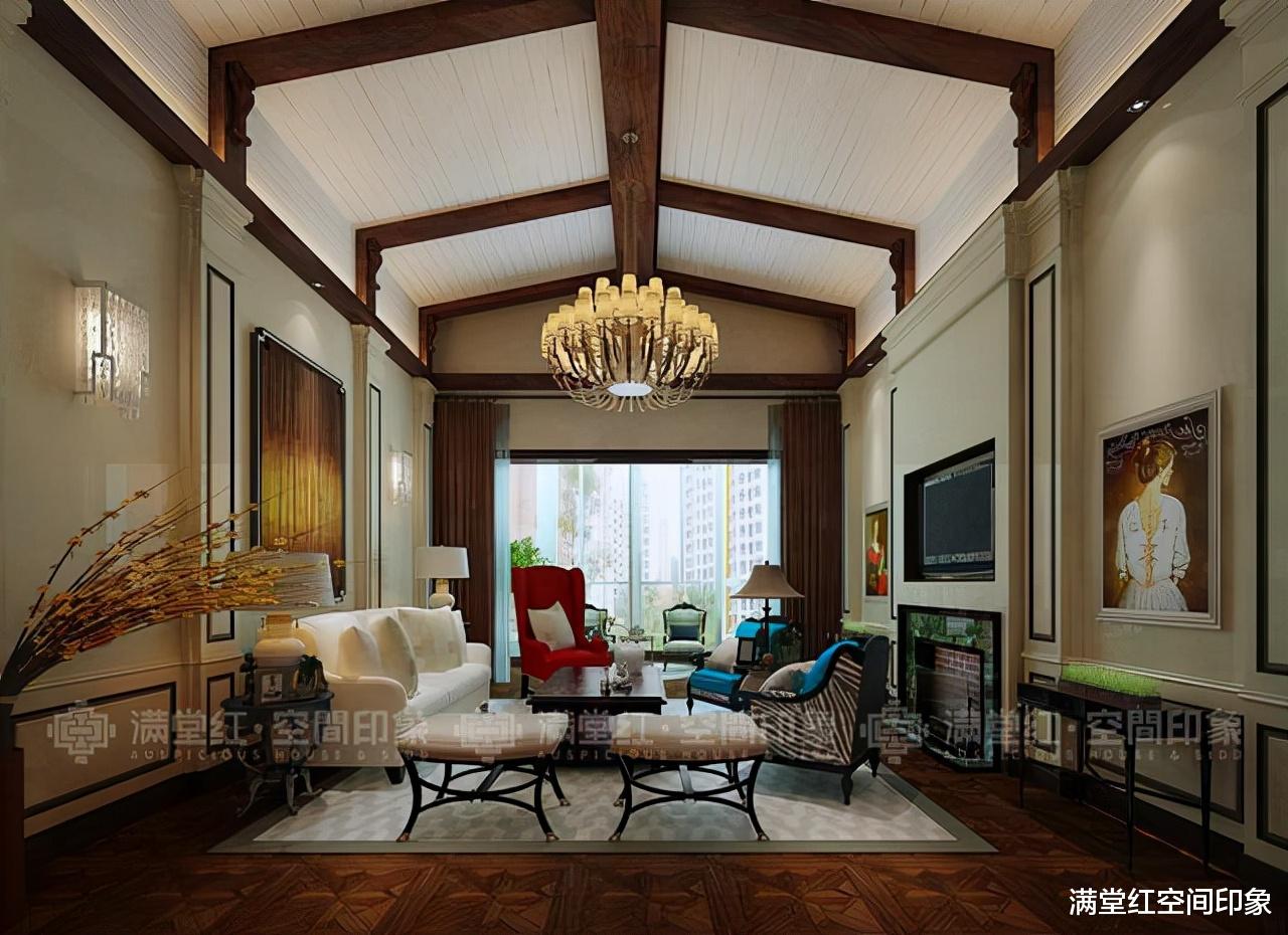 豪华复式+超大天窗,这样设计,高级贵气又随性自在