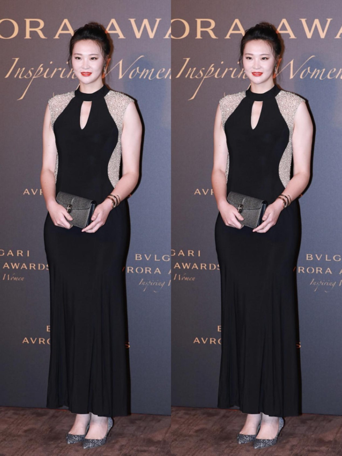 白小白的衣橱 惠若琪打扮起来挺美的，穿透视裙真撩人，和191的高伟光差不多高