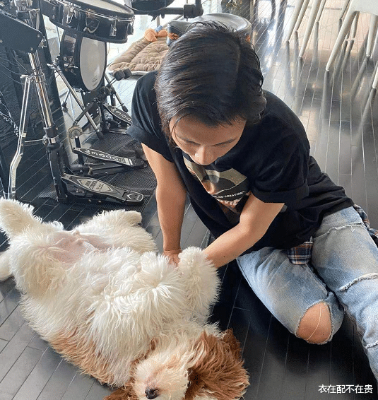 谢霆锋|谢霆锋穿西装有低奢感，就算身旁坐着美女也很稳，绅士手太加分了