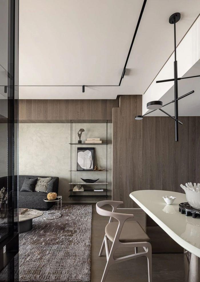 设计师|大学老师的105㎡新家，光是一个客厅就迷住了我，这才叫高级感