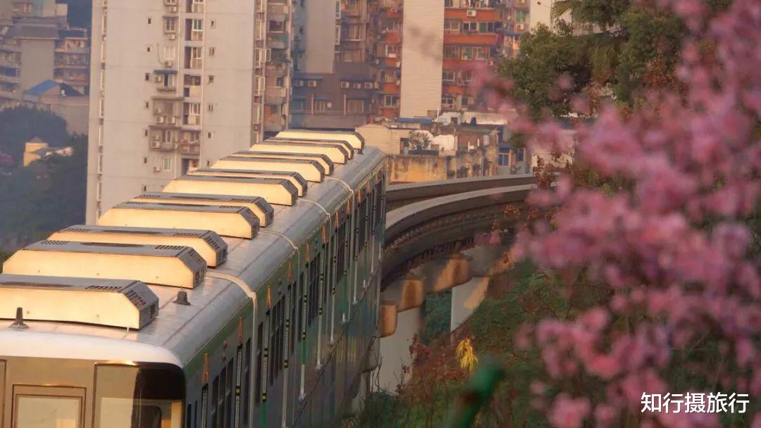 知行摄旅行 重庆网红穿楼轻轨列车与无人机相撞被逼停，玩拍摄也要注意安全！
