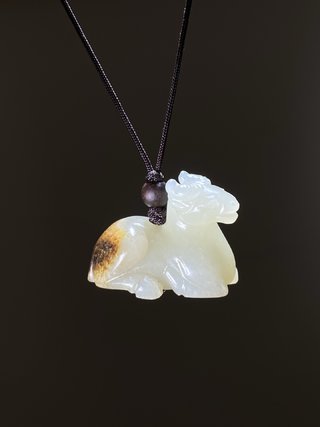 |白玉籽料 卧羊坠